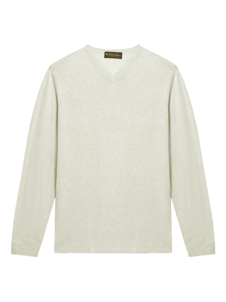  Brooks Brothers V-neck Long-sleeves T-shirt - Green 