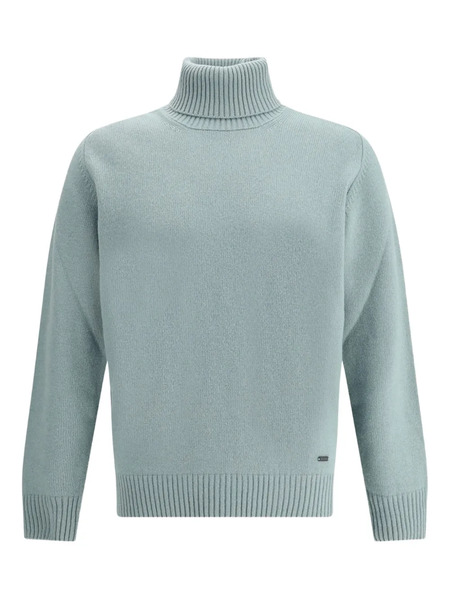  Brooksfield Turtleneck Ribbed-hem Sweater - Blue 