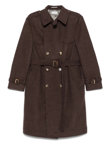  Brunello Cucinelli Belted Coat - Brown 
