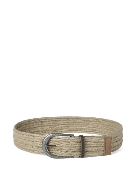  Brunello Cucinelli Braided Loop Belt - Neutrals 