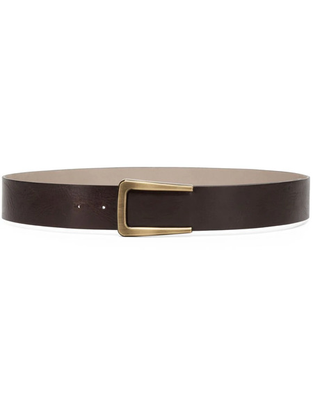  Brunello Cucinelli Buckled Leather Belt - Brown 
