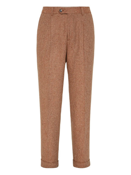  Brunello Cucinelli Button-fastening Trousers - Brown 