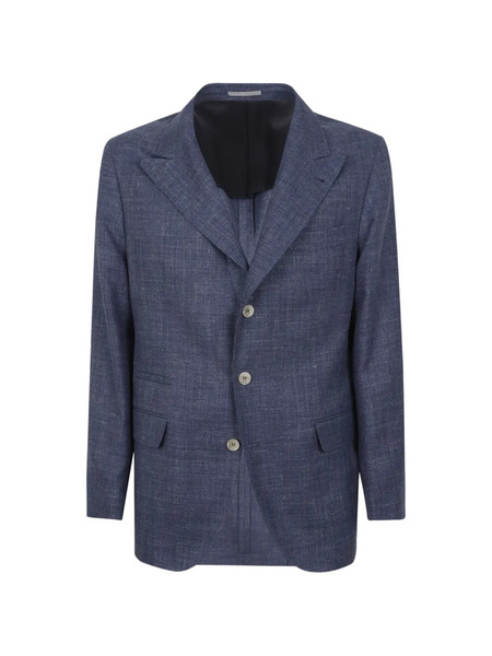  Brunello Cucinelli Button Jacket - Blue 