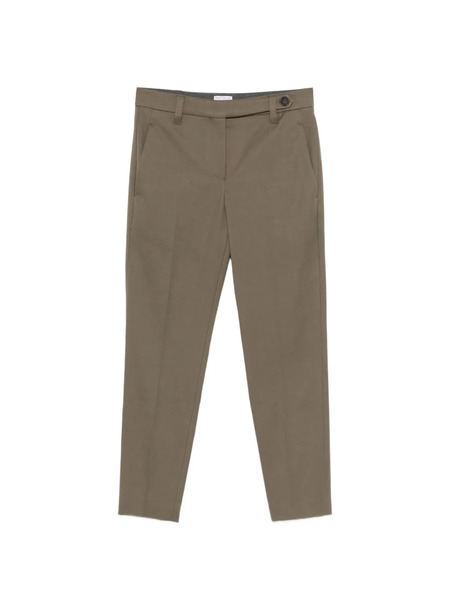  Brunello Cucinelli Button Tailored Trousers - Green 