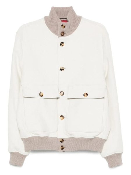  Brunello Cucinelli Button-up Bomber Jacket - Neutrals 