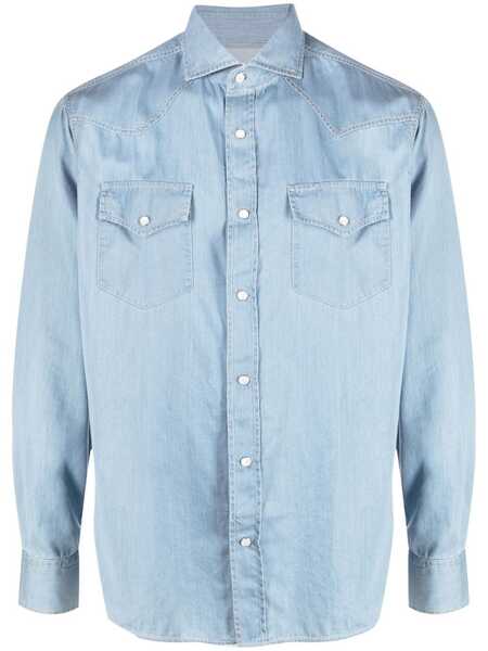  Brunello Cucinelli Button-up Denim Shirt - Blue 