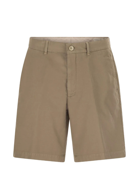  Brunello Cucinelli Buttoned Bermuda Shorts - Neutrals 