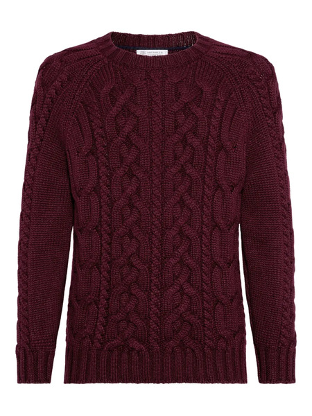  Brunello Cucinelli Cable-knit Sweater - Red 
