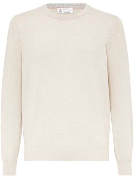  Brunello Cucinelli Cashmere Fitted Jumper - Neutrals 