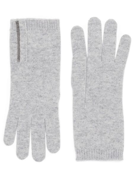  Brunello Cucinelli Cashmere Gloves - Grey 