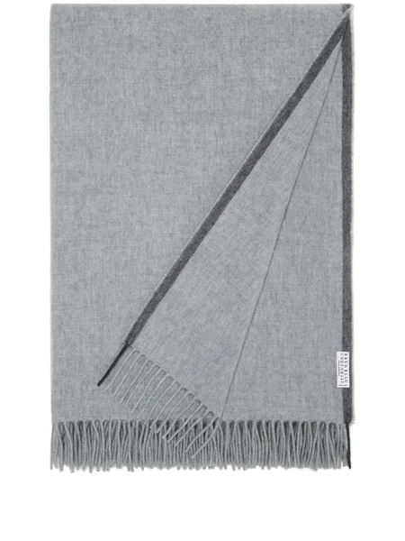  Brunello Cucinelli Cashmere Throw (140cm X 140cm) - Grey 