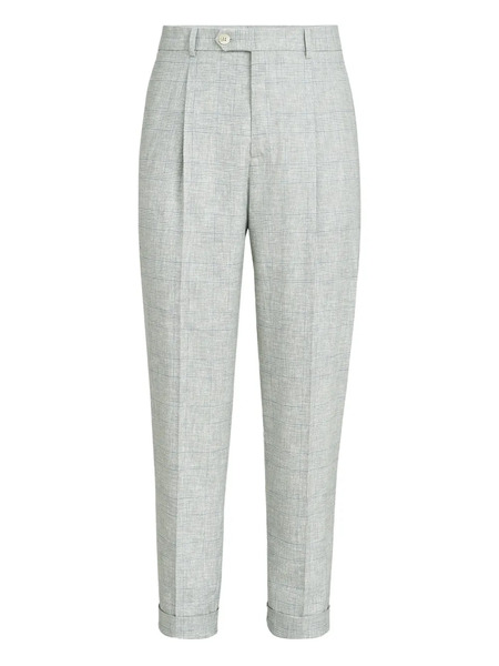  Brunello Cucinelli Check Trousers - Grey 