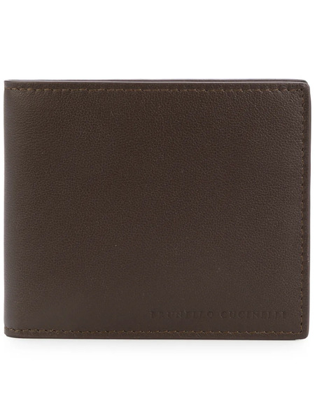  Brunello Cucinelli Classic Bifold Wallet - Brown 