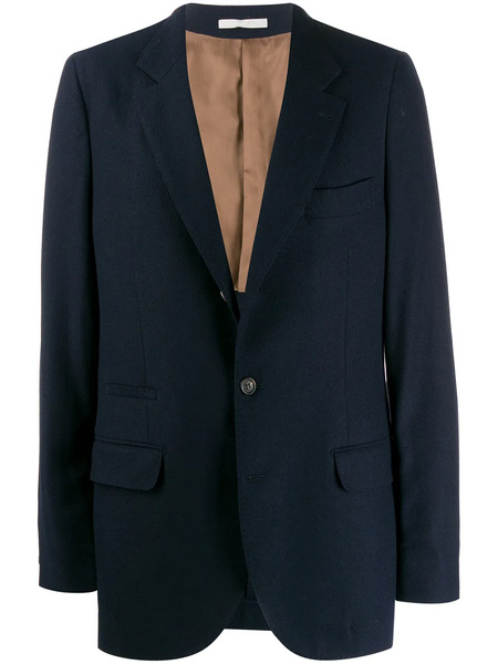  Brunello Cucinelli Classic Fitted Blazer - Blue 