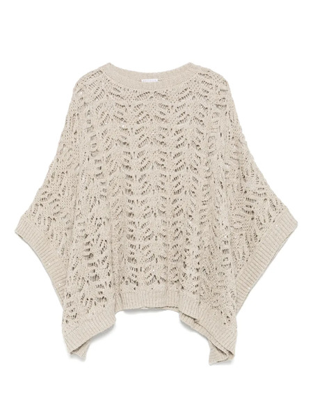  Brunello Cucinelli Crew-neck Knitted Top - Neutrals 
