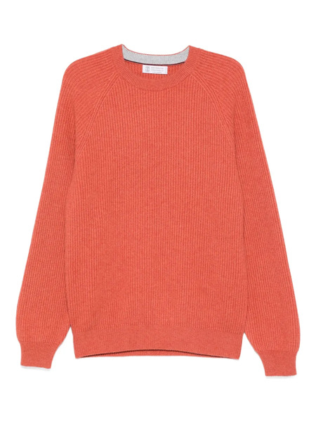  Brunello Cucinelli Crew-neck Sweater - Orange 