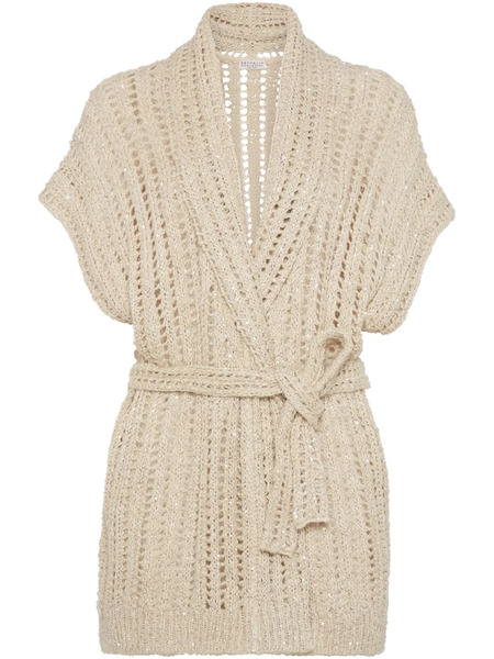  Brunello Cucinelli Dazzling Cardigan - Neutrals 