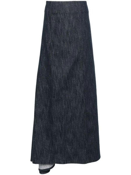  Brunello Cucinelli Denim Maxi Skirt - Blue 