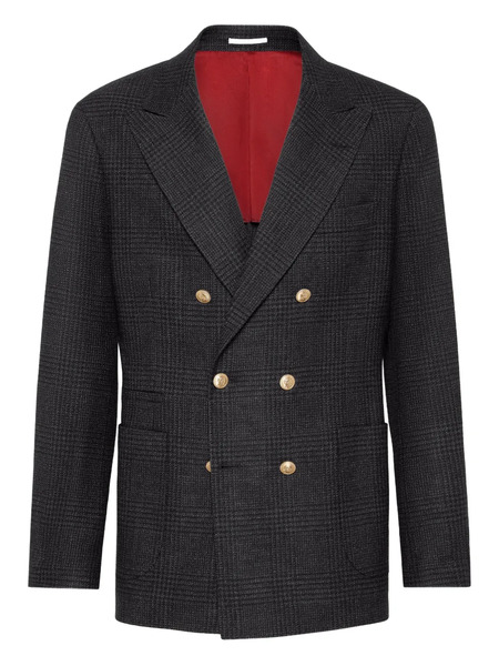  Brunello Cucinelli Double-breasted Blazer - Grey 
