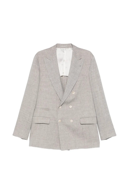  Brunello Cucinelli Double-breasted Blazer - Grey 
