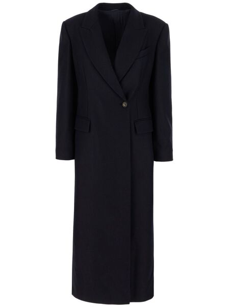  Brunello Cucinelli Double-breasted Coat - Blue 