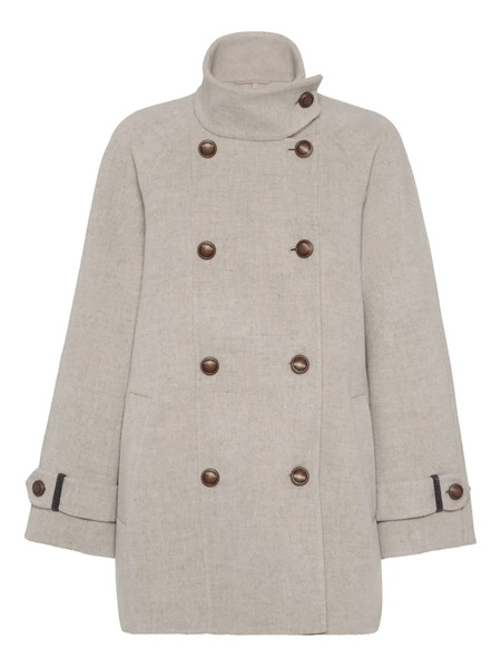  Brunello Cucinelli Double-breasted Coat - Neutrals 