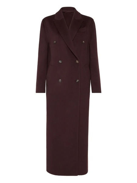  Brunello Cucinelli Double-breasted Coat - Red 