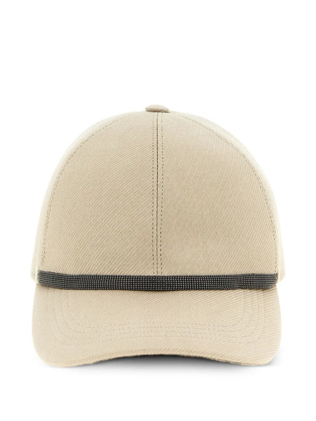  Brunello Cucinelli Embelished-trim Monile Baseball Hat - Neutrals 