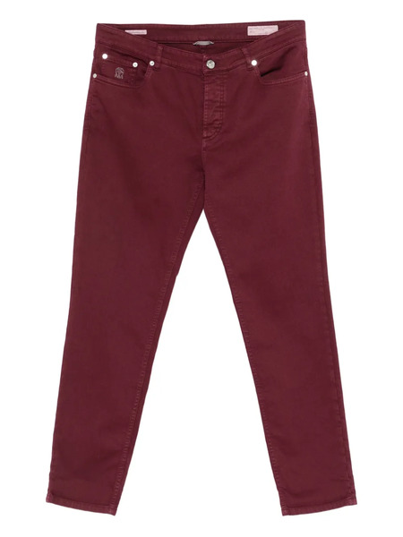  Brunello Cucinelli Embroidered-logo Jeans 