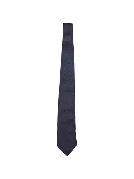  Brunello Cucinelli Embroidered Loop Tie - Blue 