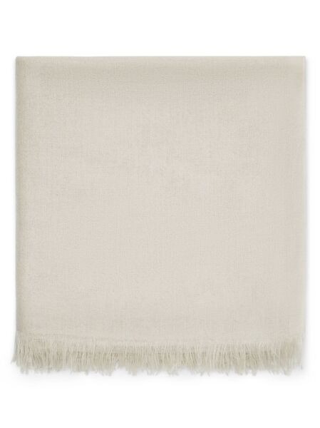  Brunello Cucinelli Fine-knit Frayed Scarf - Neutrals 
