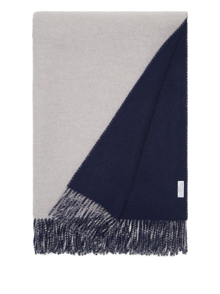  Brunello Cucinelli Fringe Cashmere Throw - Neutrals 