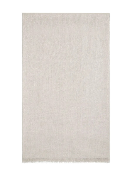  Brunello Cucinelli Fringed Cashmere-silk Blend Scarf - Neutrals 