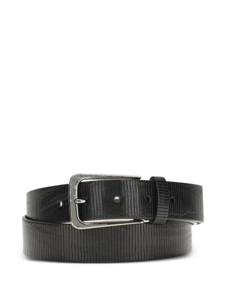  Brunello Cucinelli Grained Leather Belt - Black 