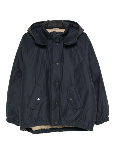  Brunello Cucinelli Hooded Jacket - Blue 