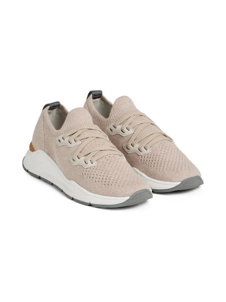  Brunello Cucinelli Kids Knitted Sneakers - Neutrals 