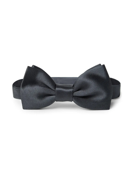  Brunello Cucinelli Kids Plain Bow Tie - Black 