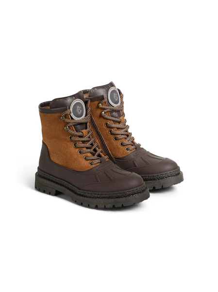  Brunello Cucinelli Kids Suede Boots - Brown 