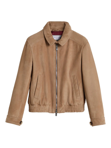  Brunello Cucinelli Kids Zip-fastening Jacket - Brown 