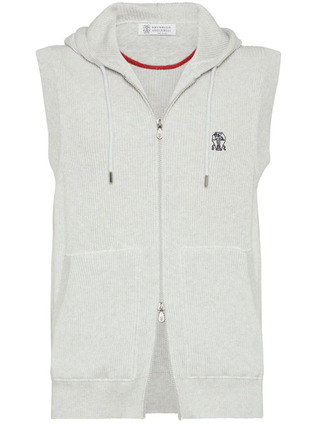  Brunello Cucinelli Knitted Vest - Grey 