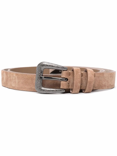  Brunello Cucinelli Leather Buckle Belt - Neutrals 