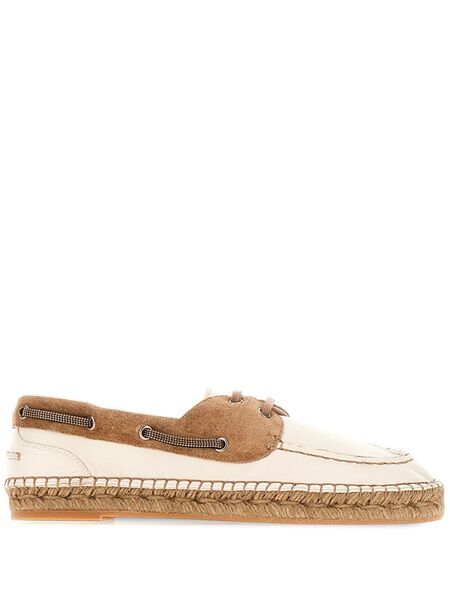  Brunello Cucinelli Leather Loafers - White 