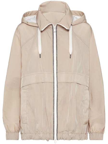  Brunello Cucinelli Lightweight Zip-front Jacket - Neutrals 
