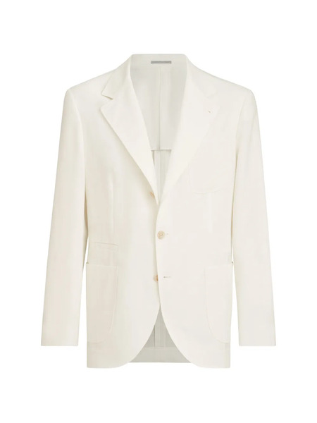  Brunello Cucinelli Linen Deconstructed Blazer - Neutrals 