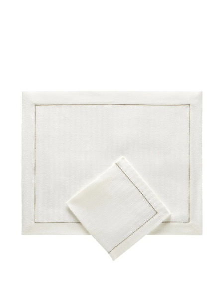  Brunello Cucinelli Linen Placemat Napkin Set - Neutrals 