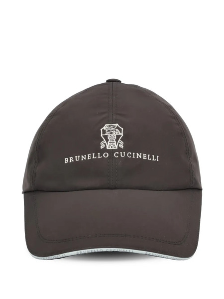  Brunello Cucinelli Logo Baseball Cap - Black 