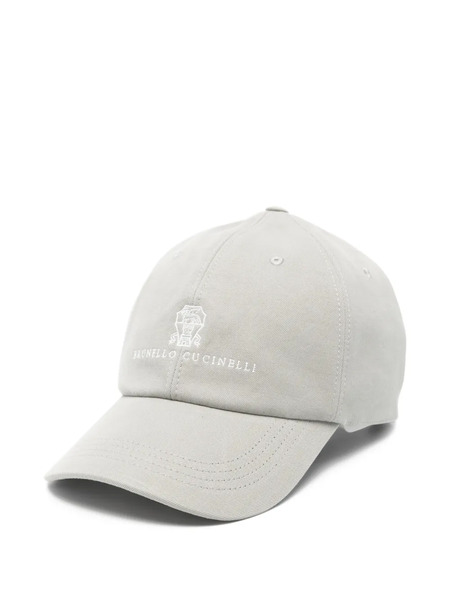  Brunello Cucinelli Logo Baseball Cap - Grey 