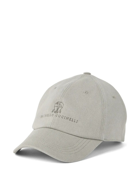 Brunello Cucinelli Logo Cap - Grey 