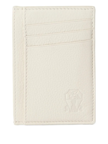  Brunello Cucinelli Logo-debossed Cardholder - White 