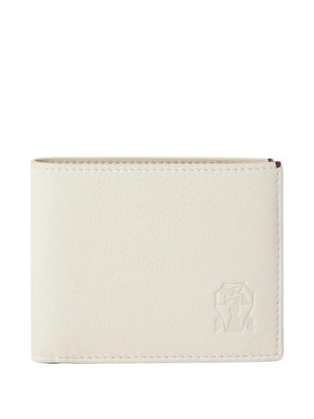  Brunello Cucinelli Logo-debossed Leather Wallet - White 